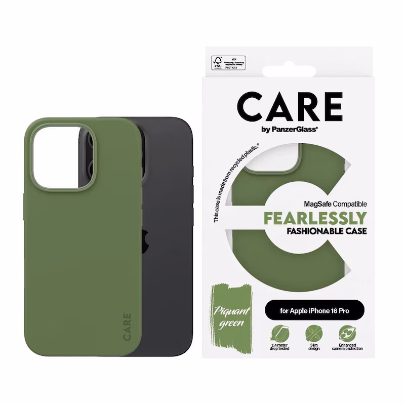 Bild von CARE by PanzerGlass Handyhülle »Fashionable Case für Apple iPhone 16 Pro«, Backcover, Schutzhülle, Handyschutzhülle, Case, Schutzcase, stoßfest