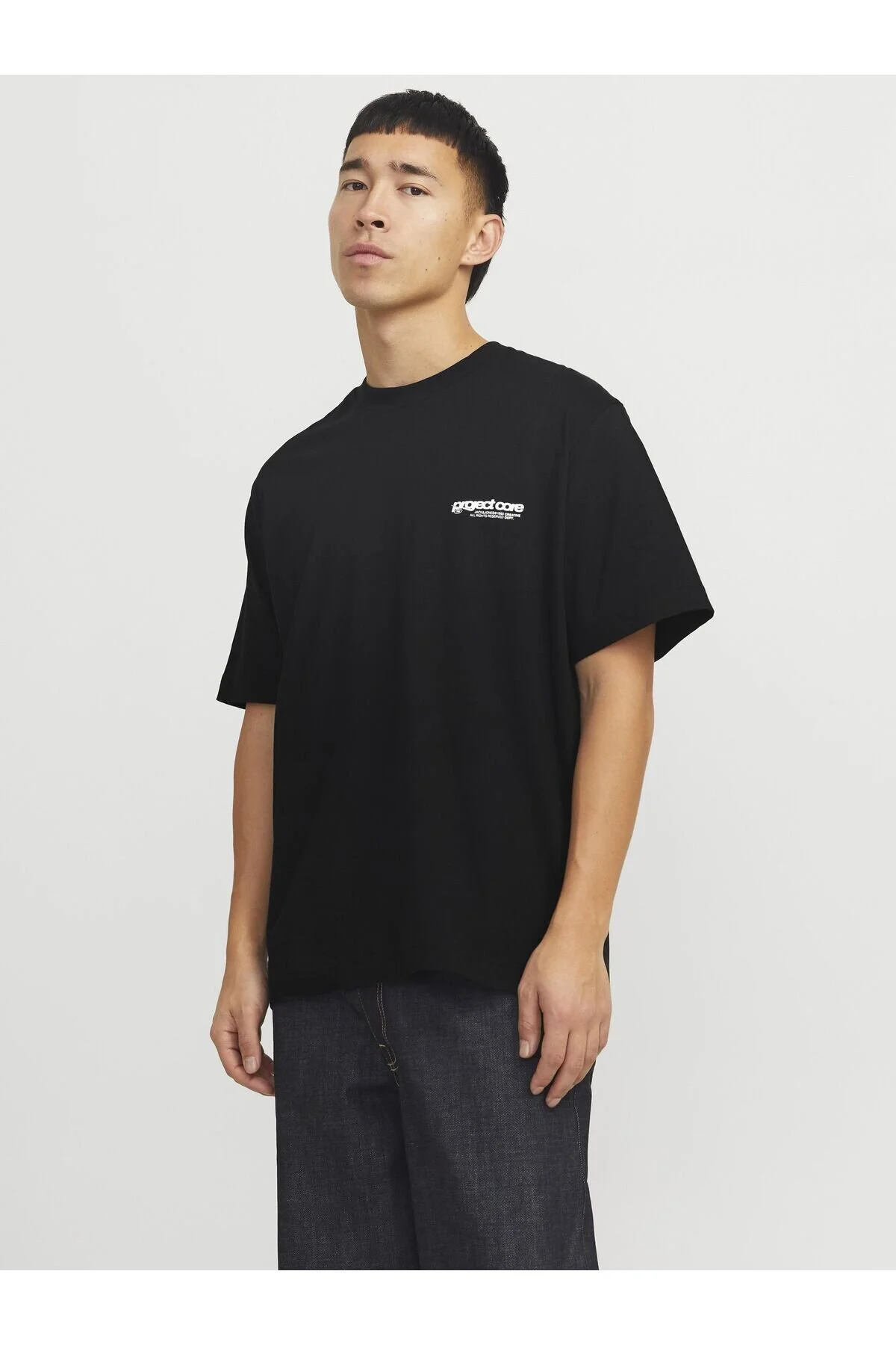 Bild von Jack & Jones T-shirt Rückenprint Rundhalsausschnitt T-shirt für Herren - XS