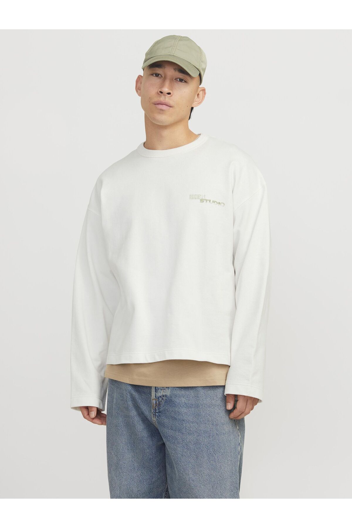 Bild von Jack & Jones Sweatshirt Rückenprint Sweatshirt für Herren - S