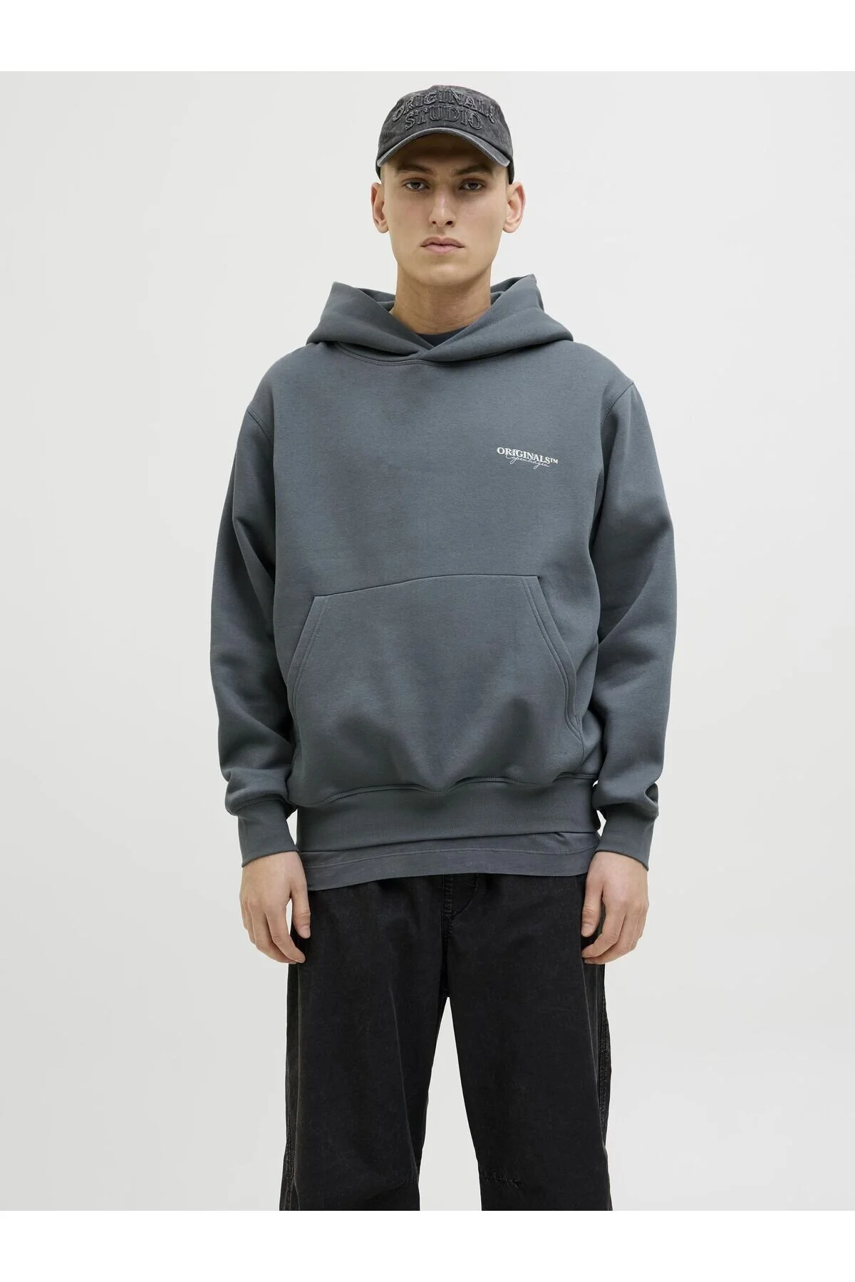 Bild von Jack & Jones Herren Hoodie Kapuzenpullover JORISLINGTON BACK SWEAT HOOD- Relaxed Fit
