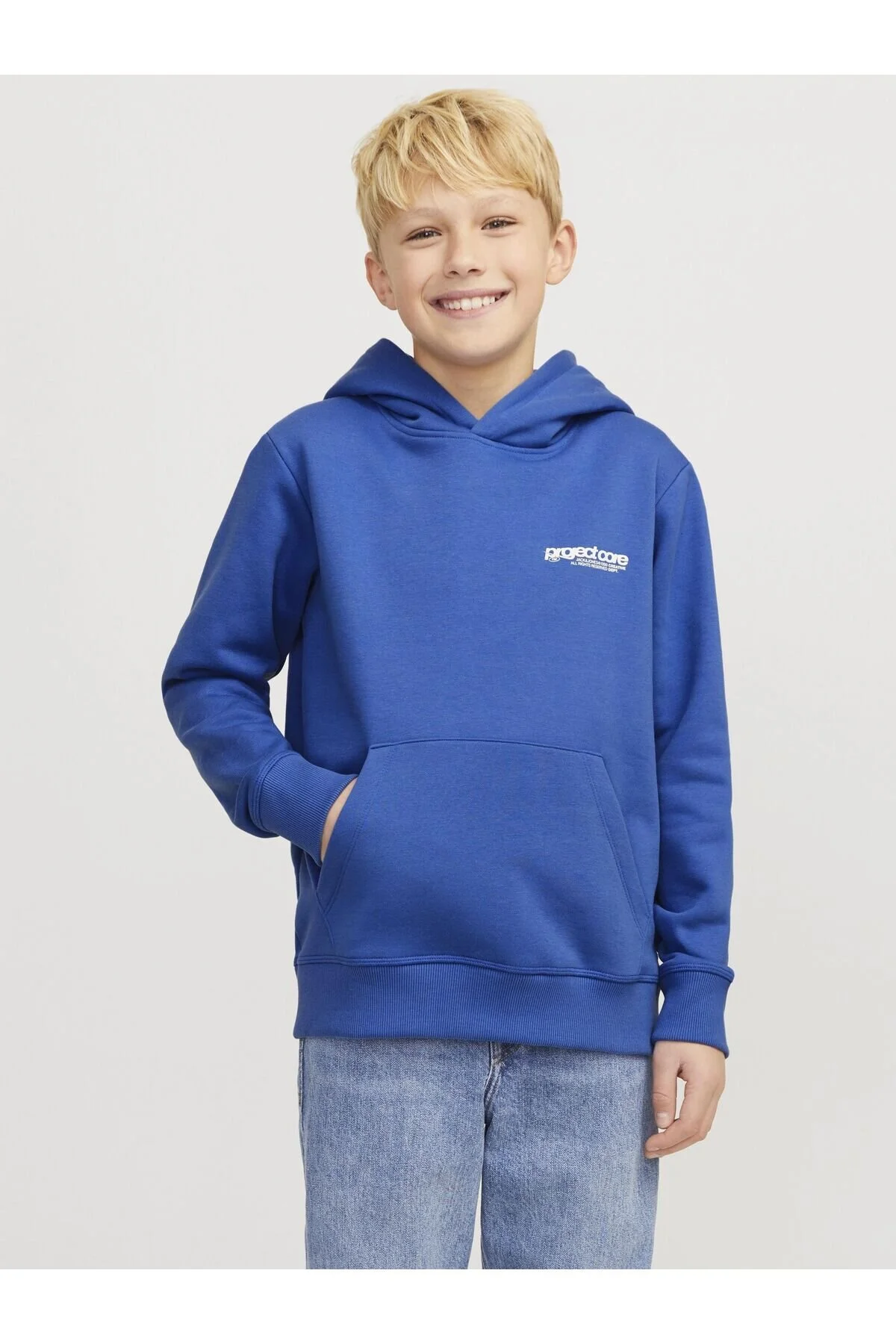 Bild von Jack & Jones Junior Kapuzenpullover Rückenprint Kapuzenpullover Junior für Herren - 176