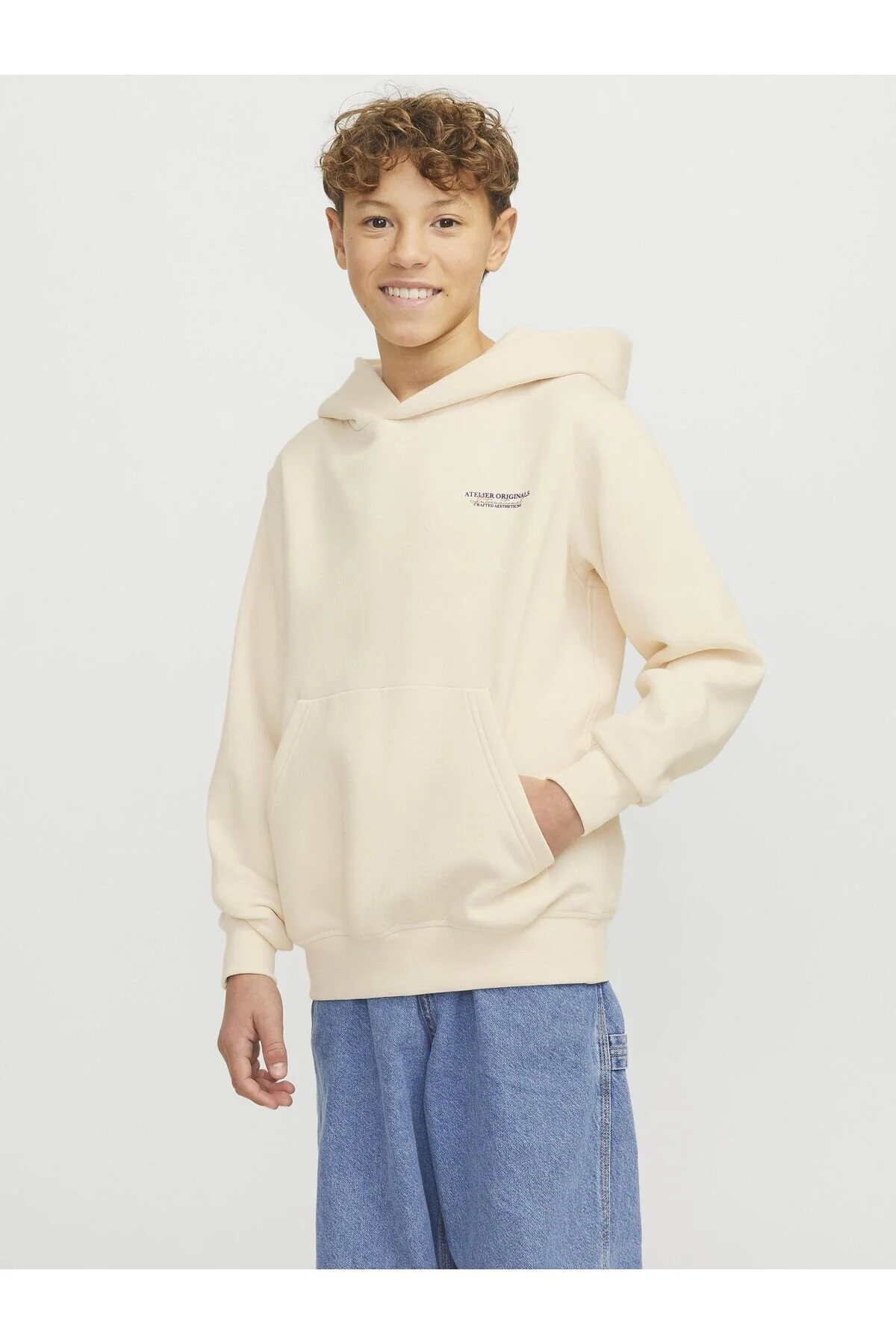 Bild von Jack & Jones Junior Kapuzenpullover Rückenprint Kapuzenpullover Junior für Herren - 176