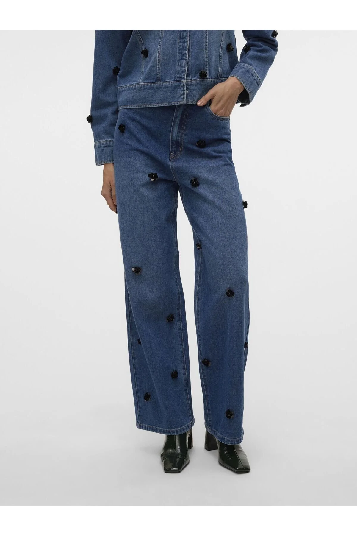 Bild von Vero Moda Weit Geschnittene Vmtaylor Mid Rise Baggy Fit Jeans für Damen - 25/32