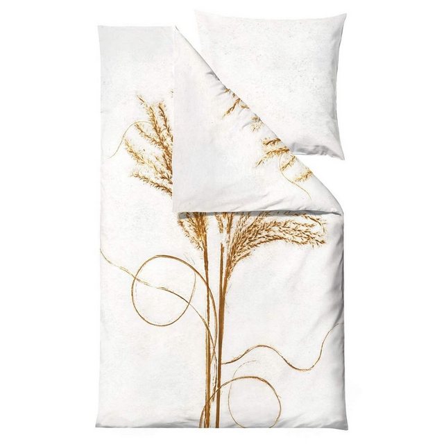 Bild von Södahl Bettwäsche Botanicals, Bio-Baumwolle Satin, 2 teilig, 135x200cm, skandinavischer Gräserlook, Bio-Baumwolle Satin