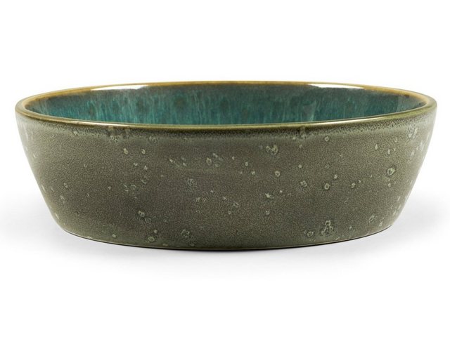 Bild von Bitz Schale Bowl matt green / shiny green 18 cm, Steinzeug, (Bowls), Suppenschale 18 cm Steinzeug Grün/Grün