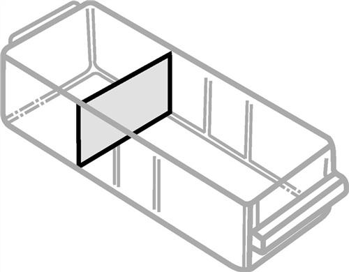 Bild von raaco Sortimentskasten raaco Trennwände für Schubladen-Magazin (B x H x T) 87 x 49 x 1.8 mm (102032)