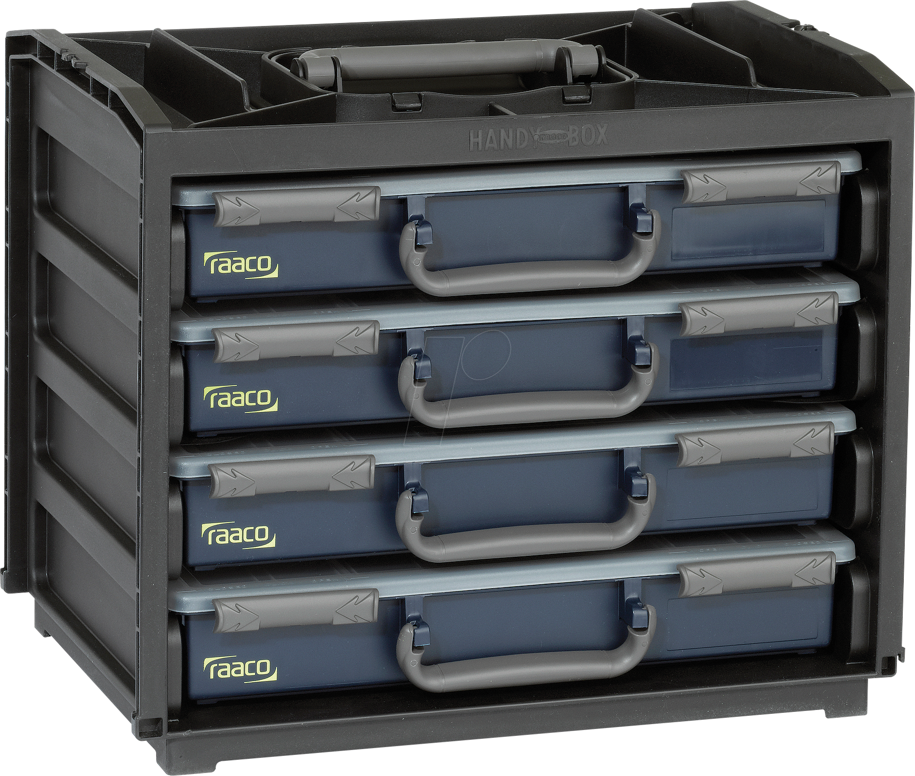 Bild von raaco Sortimentskasten raaco HandyBox 55x4 Tragerahmen für Sortimentskasten (L x B x H) 376 x (HandyBox 55x4)