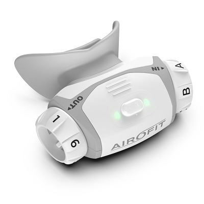 Bild von Airofit Fitness-Tracker, Essential Lungentrainer - mit App und Bluetooth - weiß