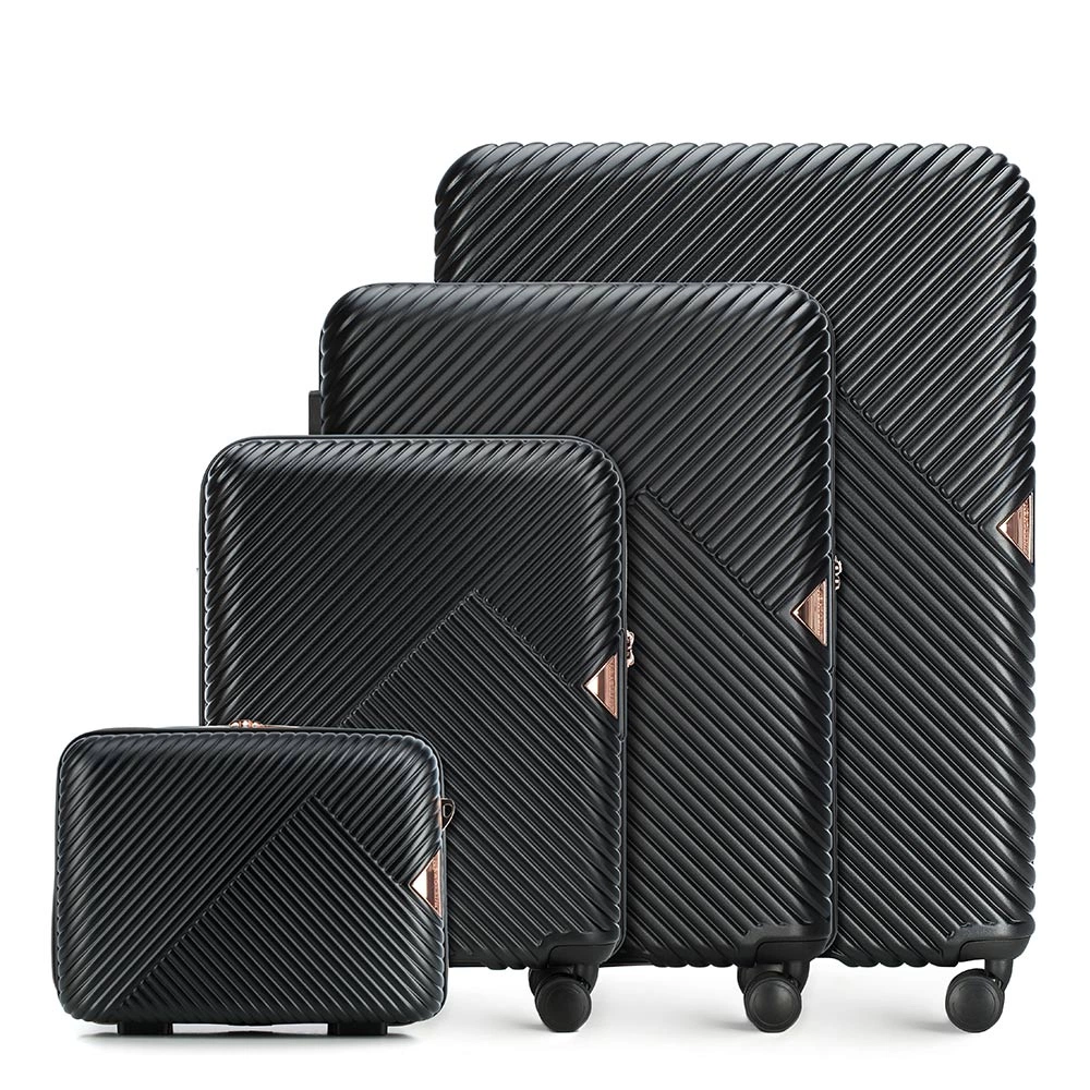 Bild von Wittchen Schwarzes Kofferset Schwarz Gl Style Polycarbonat
