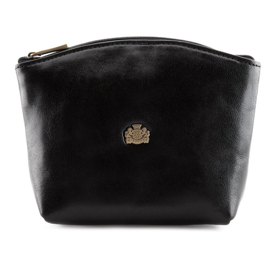 Bild von Wittchen Schwarze Kosmetiktasche Schwarz Arizona Naturleder