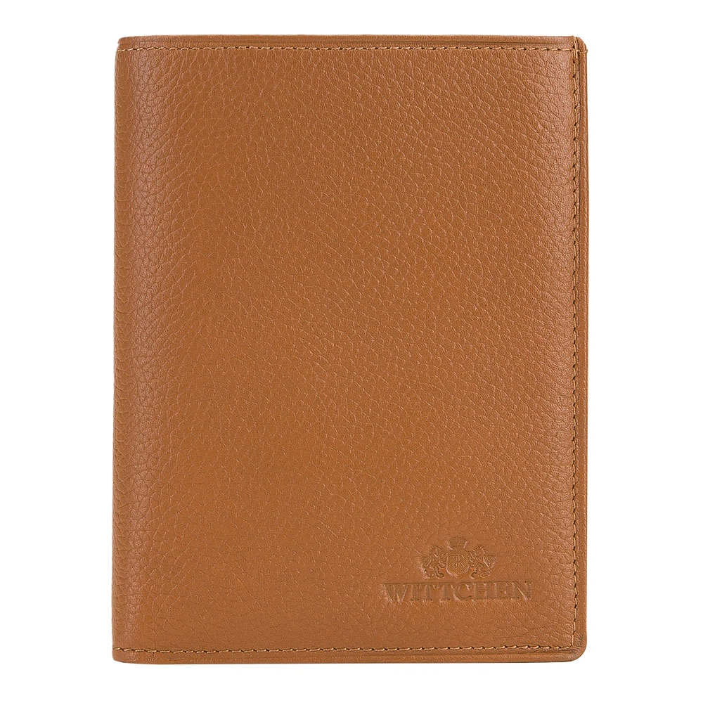Bild von Wittchen Hellbraune Vertikale Brieftasche Für Herren Hellbraun Tenero Naturleder