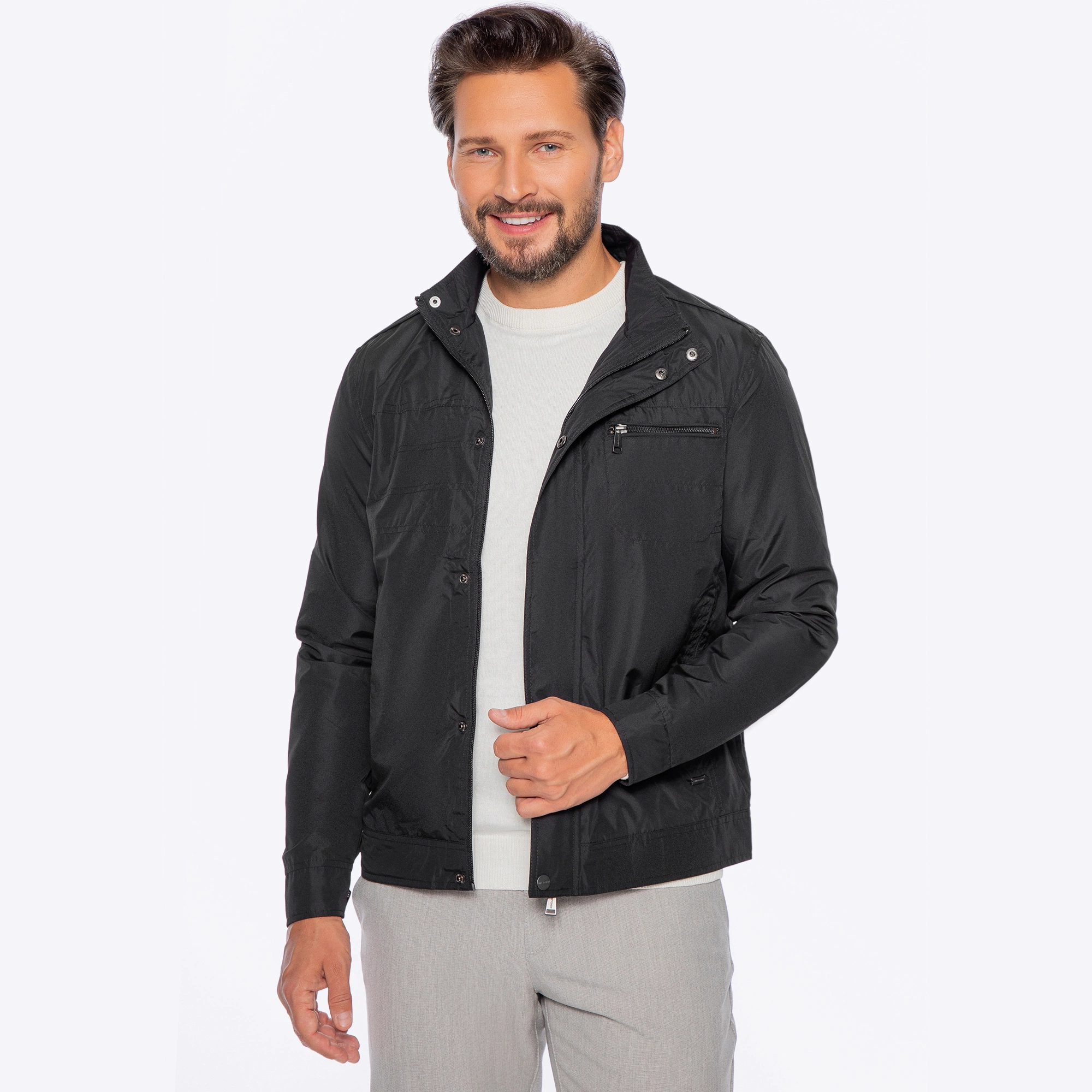 Bild von Wittchen Schwarze Herrenjacke Schwarz Odzież Polyester
