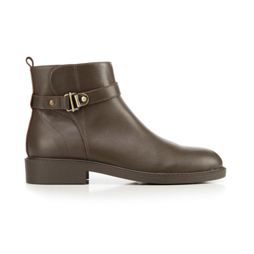 Bild von Wittchen Stiefelette Aus Leder Mit Riemen Und Schnalle Braun