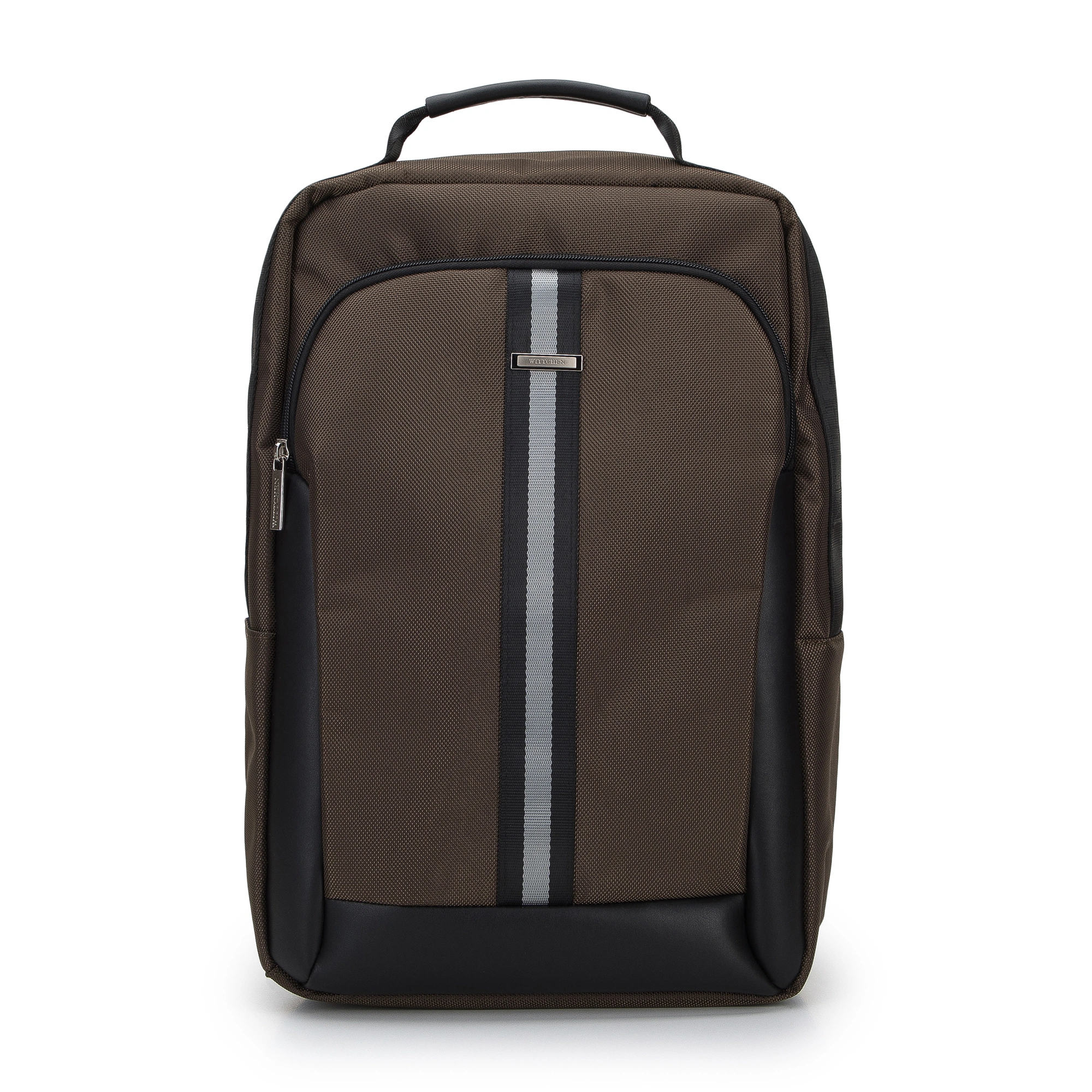 Bild von Wittchen Olivgrüner 17-Zoll-Laptop-Rucksack Minimalistisch Mit Dem Band Olivgrün Office Polyester