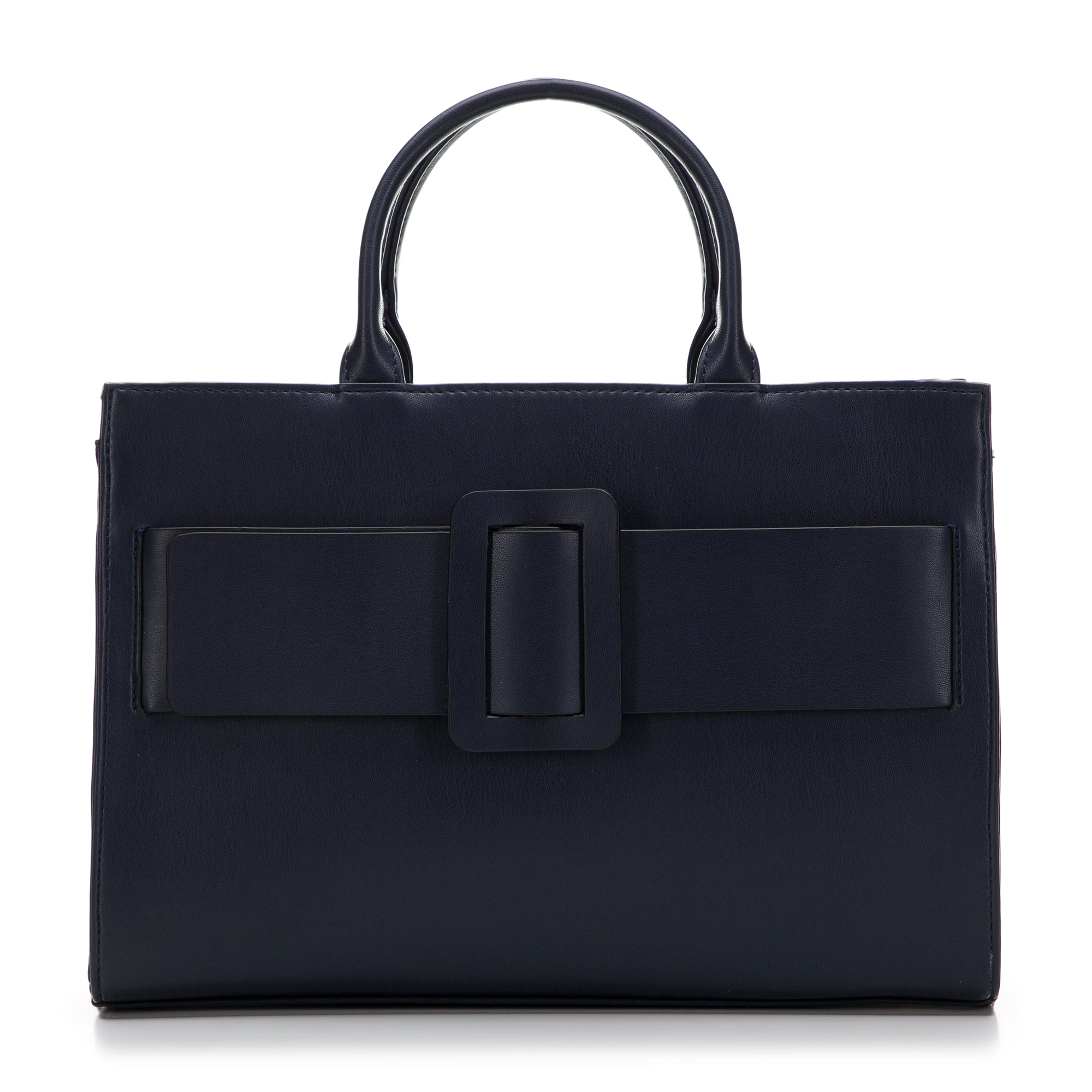 Bild von Wittchen Handtasche Aus Öko-Leder Mit Geometrischer Schnalle Dunkelblau Young Kunstleder