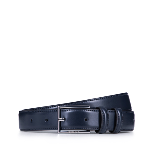 Bild von Wittchen Dunkelblauer Minimalistischer Ledergürtel – Zeitloses Accessoire für Herren