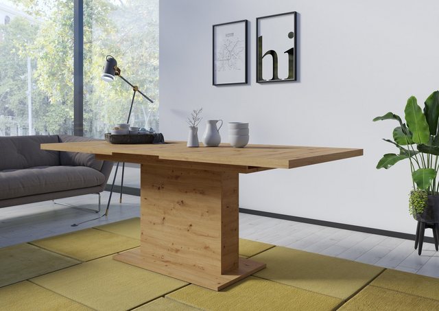 Bild von Meble Wójcik Kulissentisch ausziehbar bis 200cm, in Artisan Eiche Dekor - 160/200x76x90cm (BxHxT)