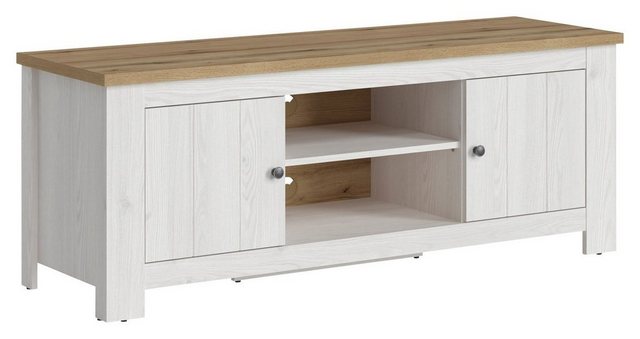 Bild von Lowboard TV-Element, CELESTO, Weiß, B 154 cm, T 48 cm, mit 2 Türen