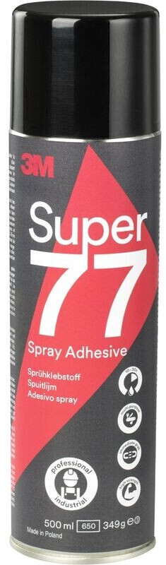Bild von 3M Scotch-Weld Sprühklebstoff 77 – Aerosol-Klebstoff mit kurzer Ablüftzeit und langer Klebespanne für dauerhaften Halt – 500ml – Beige