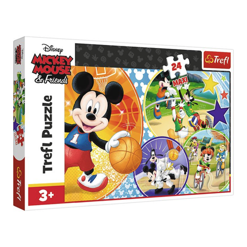Bild von Trefl 14291 Zeit für Sport – Das farbenfrohe Mickey Mouse Puzzle für Kinder