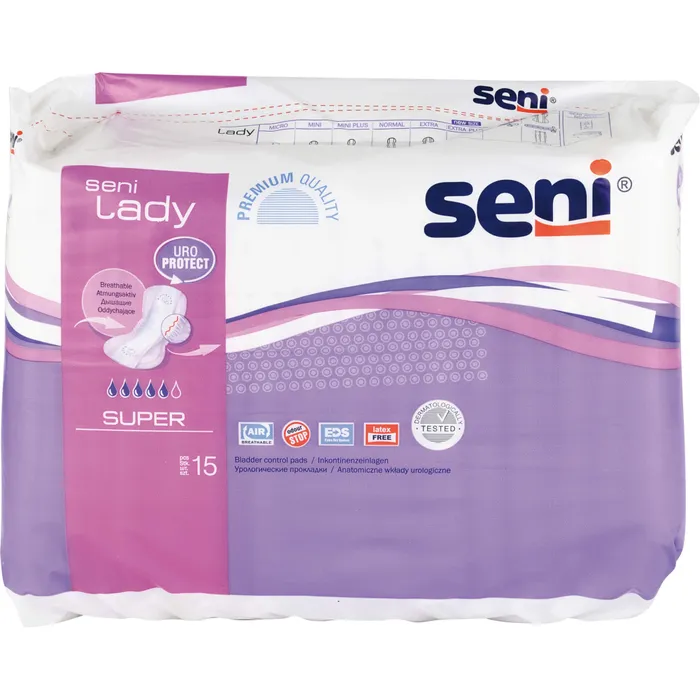 Bild von Seni Lady Urineinlagen Super 15 Stück - Bei Inkontinenz.