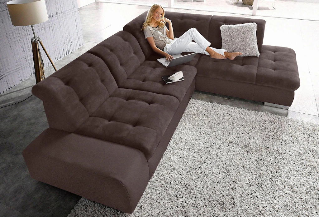 Bild von sit&more Ecksofa "Pale L-Form", inklusive Kopfteilverstellung, wahlweise mit Bettfunktion