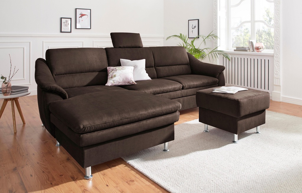 Bild von sit&more Ecksofa "Cardoso L-Form", mit Federkern, wahlweise mit Bettfunktion