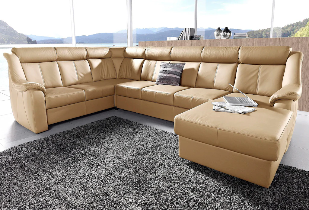 Bild von sit&more Wohnlandschaft "Basel U-Form", wahlweise mit Relaxfunktion
