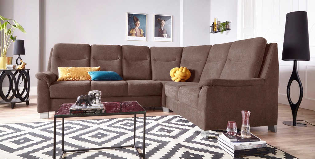 Bild von sit&more Ecksofa "Boccaccio L-Form", mit Federkern und Kopfteilverstellung, wahlweise mit Bettfunktion