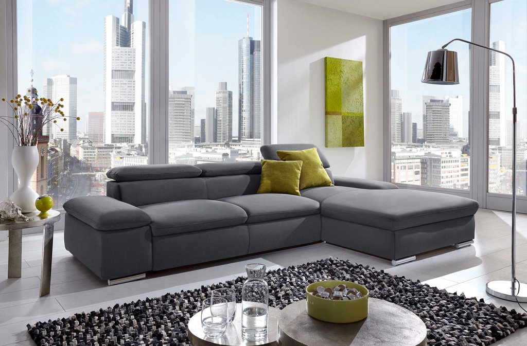 Bild von sit&more Ecksofa "Valantine L-Form", inkl. Kopf- und Armteilverstellung, wahlweise mit Bettfunktion