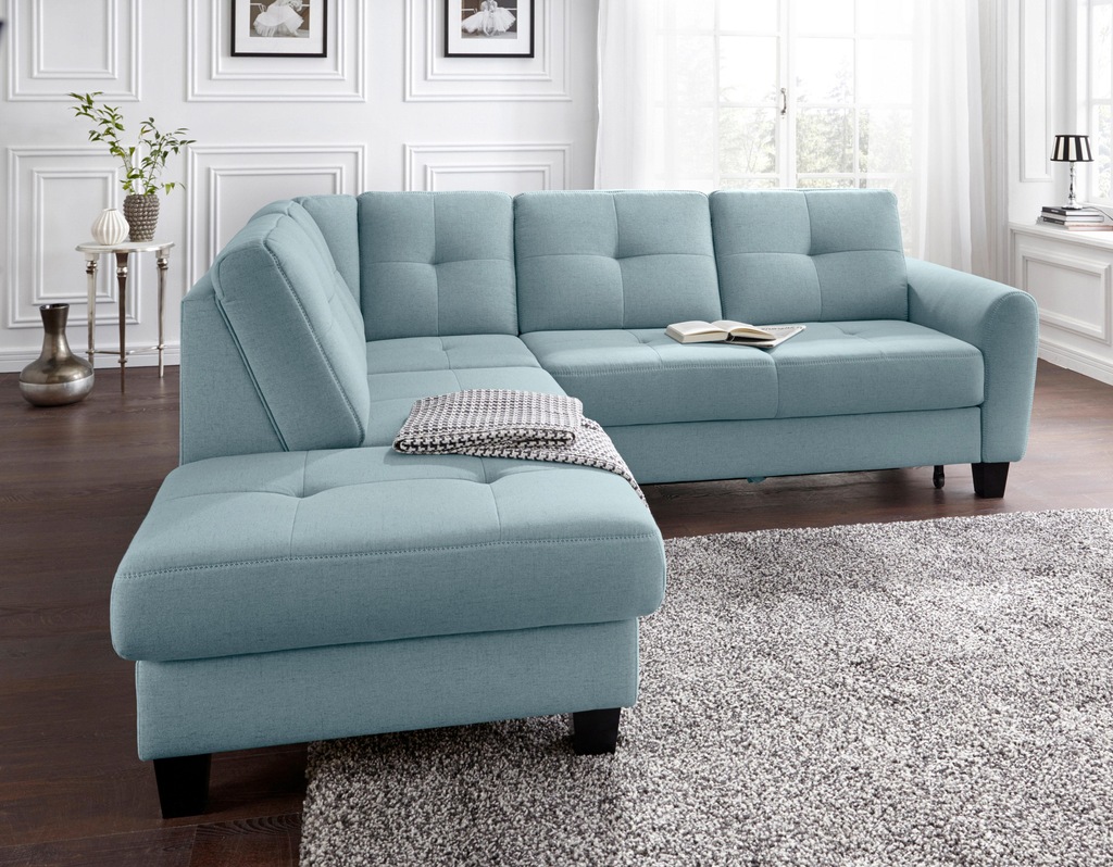Bild von sit&more Ecksofa "Varese L-Form", mit Federkern, wahlweise mit Bettfunktion und Stauraum