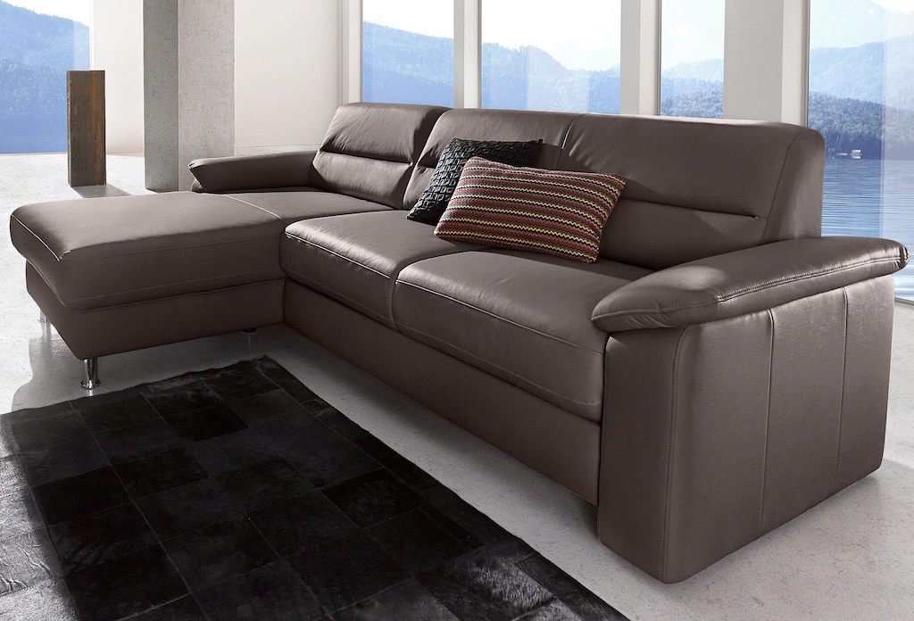 Bild von sit&more Ecksofa "Ascara L-Form", inklusive Boxspring/Federkern-Polsterung, wahlweise mit Bettfunktion