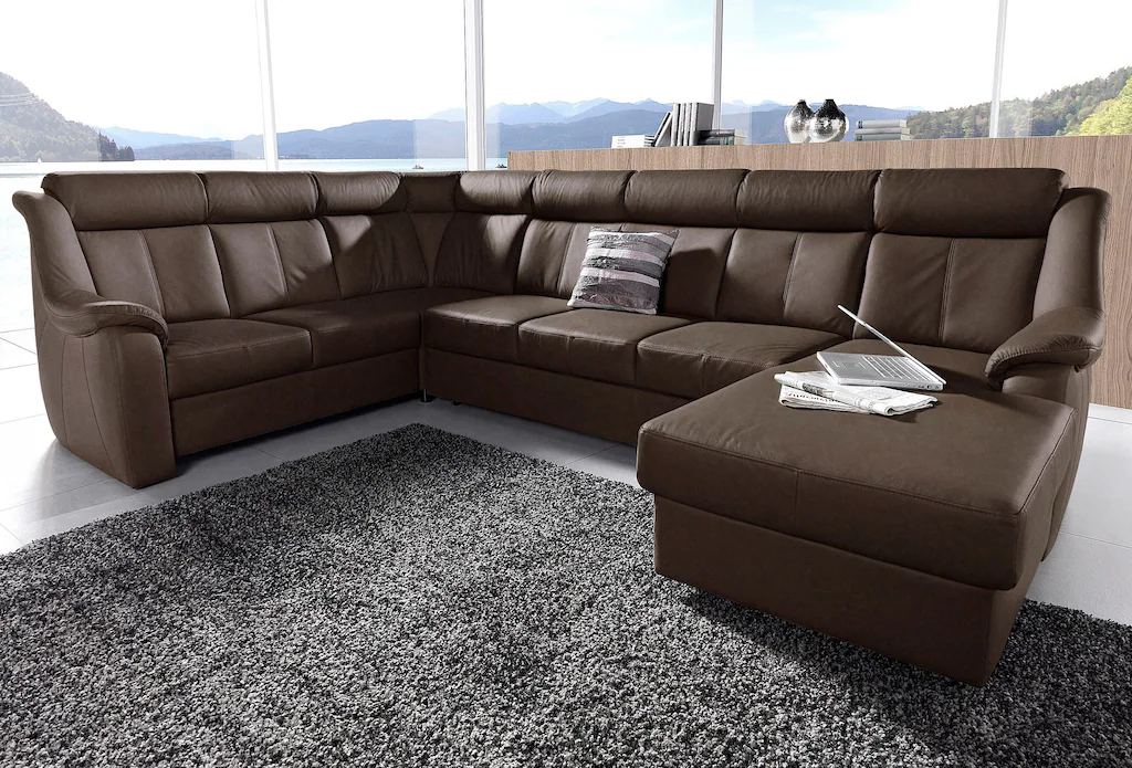 Bild von sit&more Wohnlandschaft "Basel U-Form", wahlweise mit Relaxfunktion