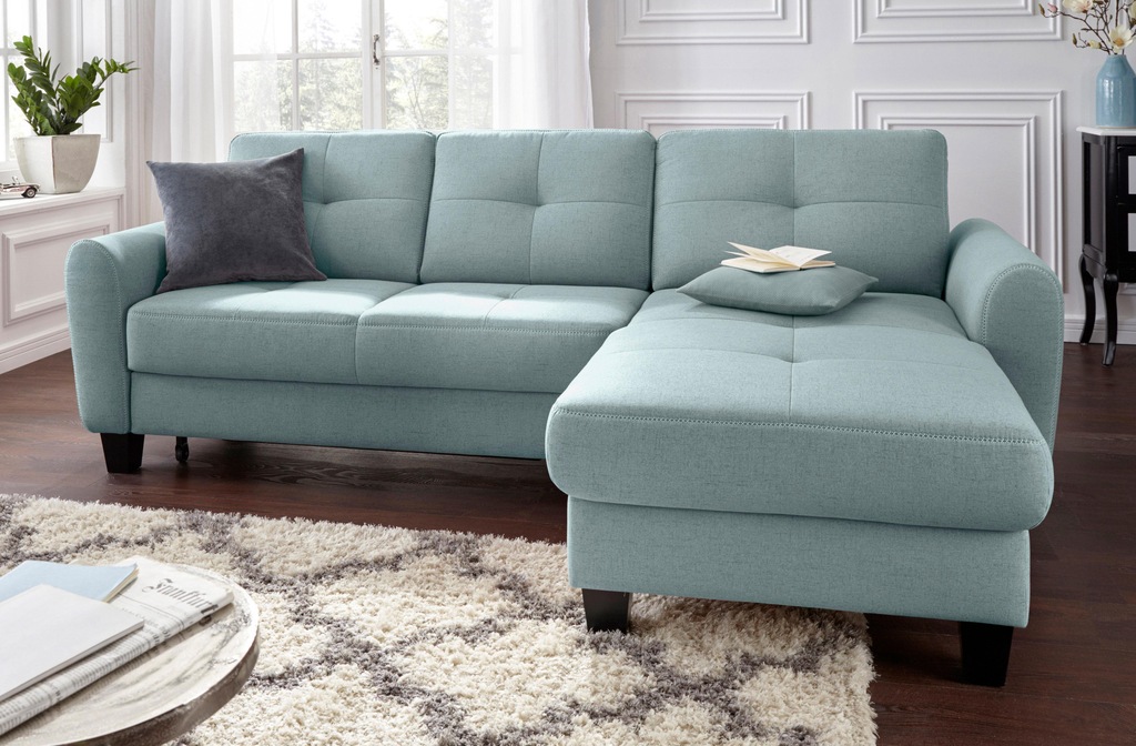 Bild von sit&more Ecksofa "Varese L-Form", mit Federkern, wahlweise mit Bettfunktion und Stauraum
