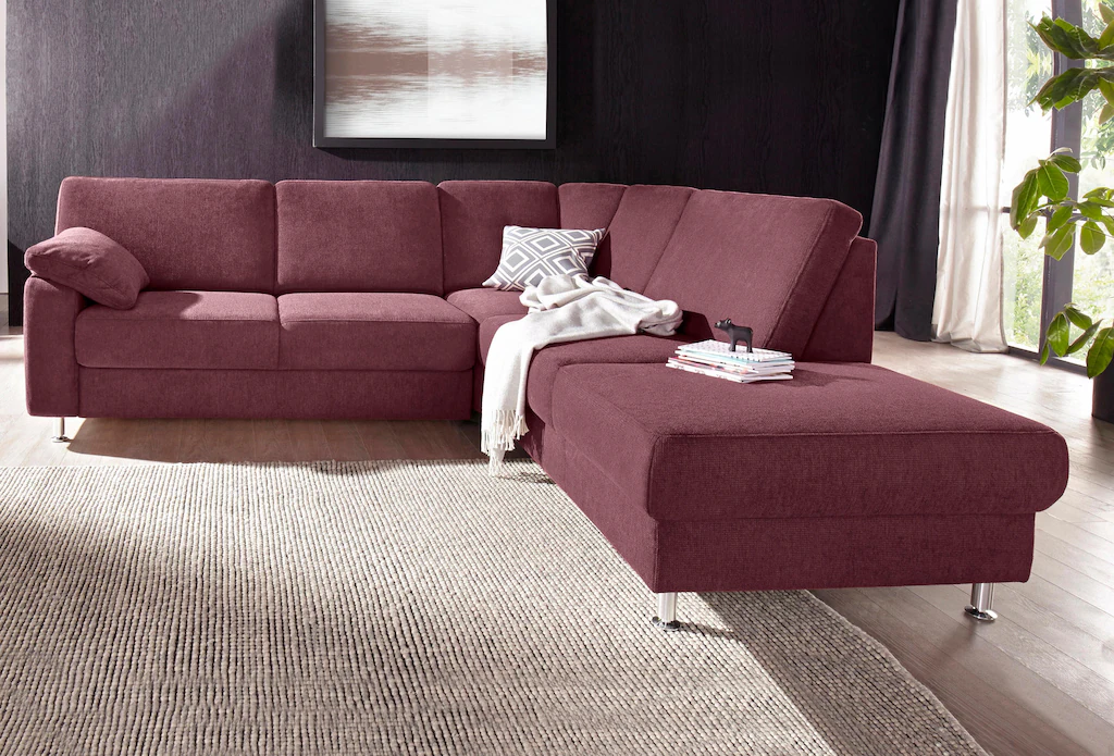 Bild von sit&more Ecksofa "Belfort L-Form", wahlweise mit Vorziehsitz und Bettkasten