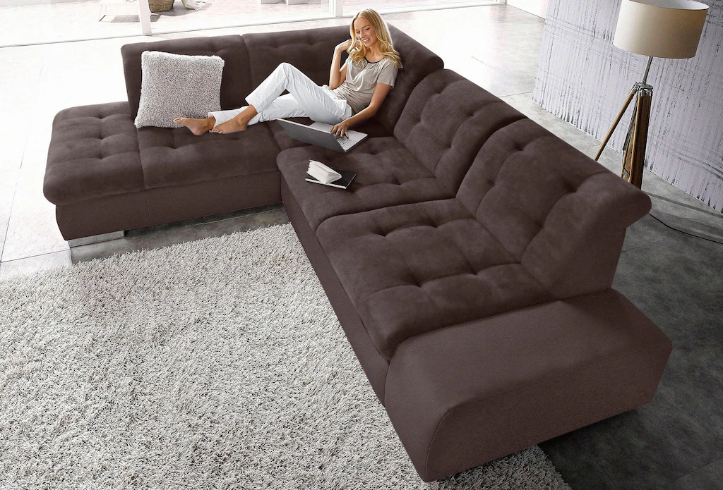 Bild von sit&more Ecksofa "Pale L-Form", inklusive Kopfteilverstellung, wahlweise mit Bettfunktion