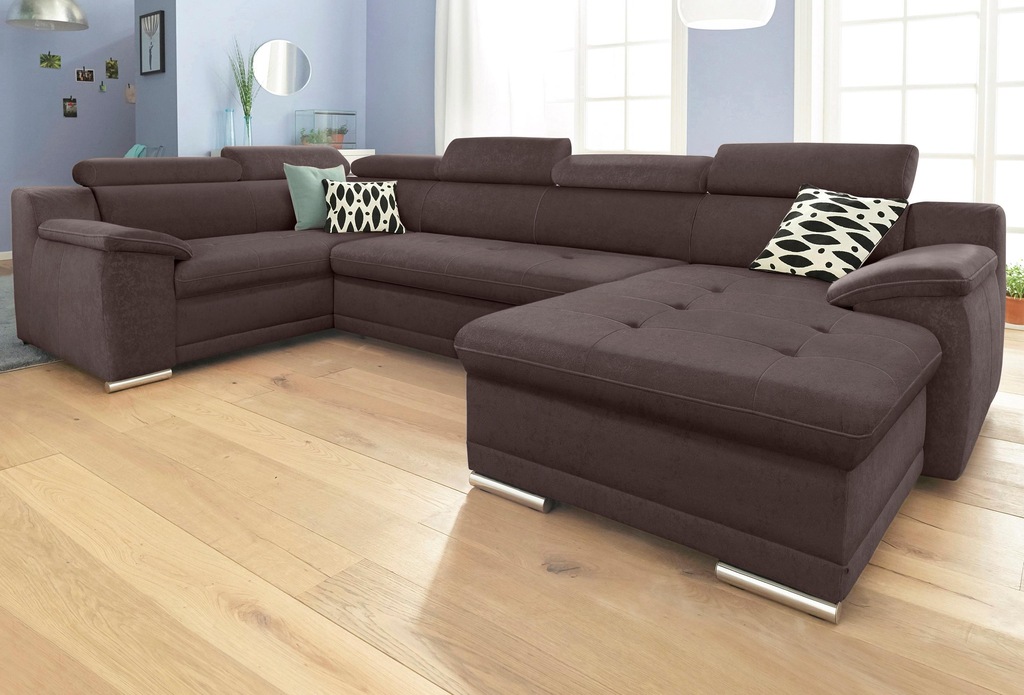 Bild von sit&more Wohnlandschaft "Andiamo U-Form", mit Kopfteilverstellung, wahlweise mit Bettfunktion