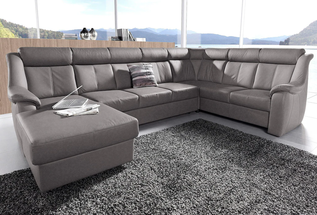 Bild von sit&more Wohnlandschaft "Basel U-Form", wahlweise mit Relaxfunktion