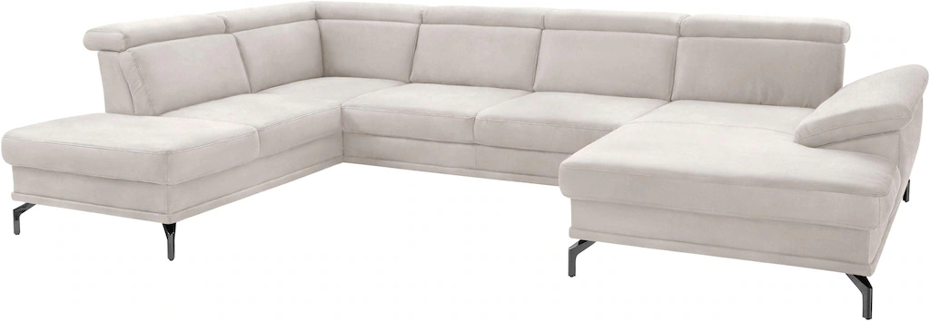 Bild von sit&more Wohnlandschaft "Scorpio U-Form", inklusive Sitztiefenverstellung, mit Kopf- und Armteilverstellung
