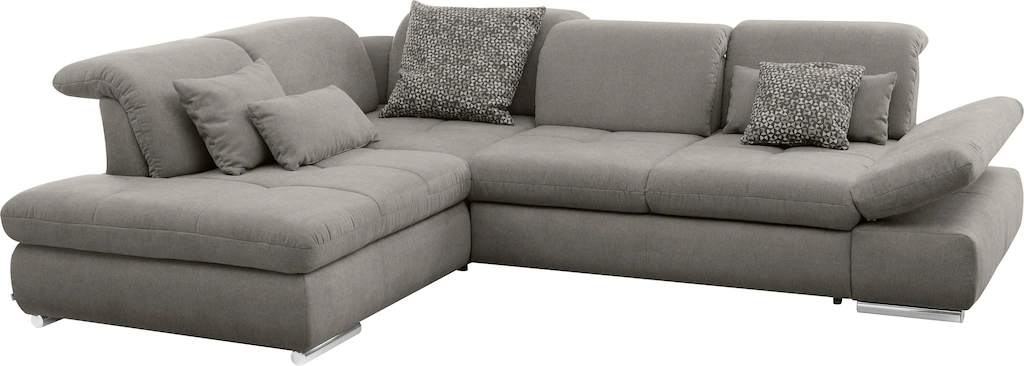 Bild von set one by Musterring Ecksofa "SO 4100 mit komfortablen Federkern und Kopfteilverstellung,", wahlweise mit Bettfunktion und Sitztiefenverstellung, L-Form