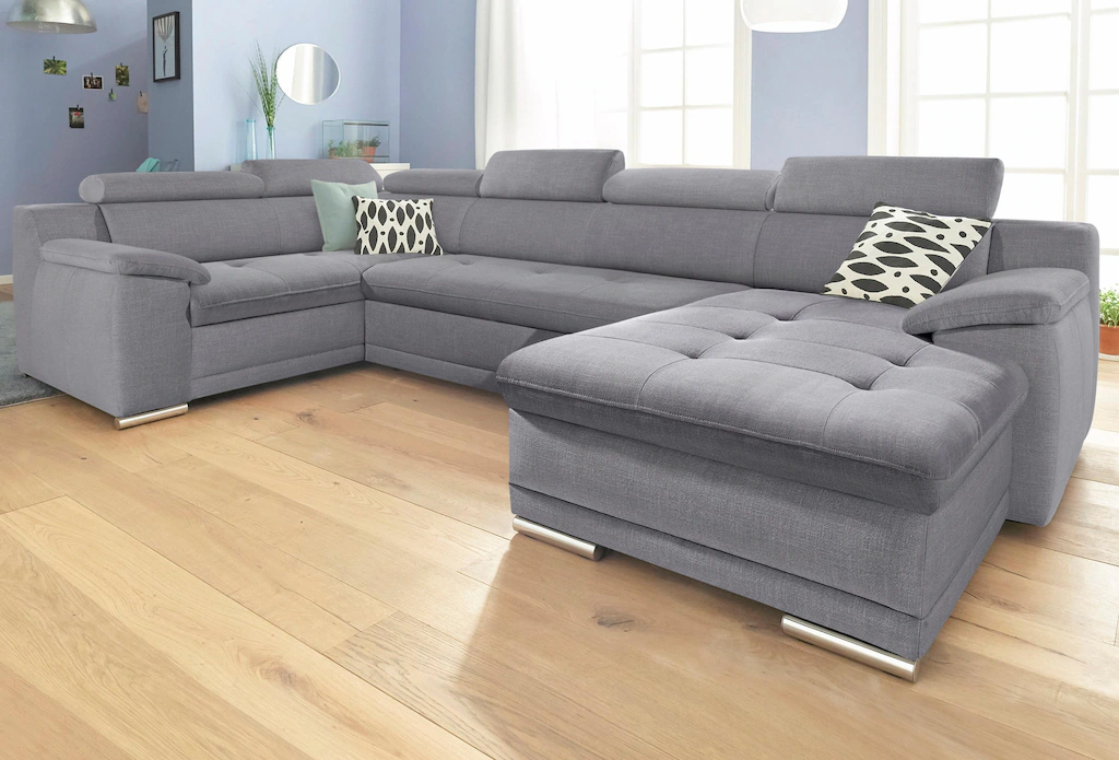 Bild von sit&more Wohnlandschaft "Top Andiamo U-Form", mit Kopfteilverstellung, wahlweise mit Bettfunktion