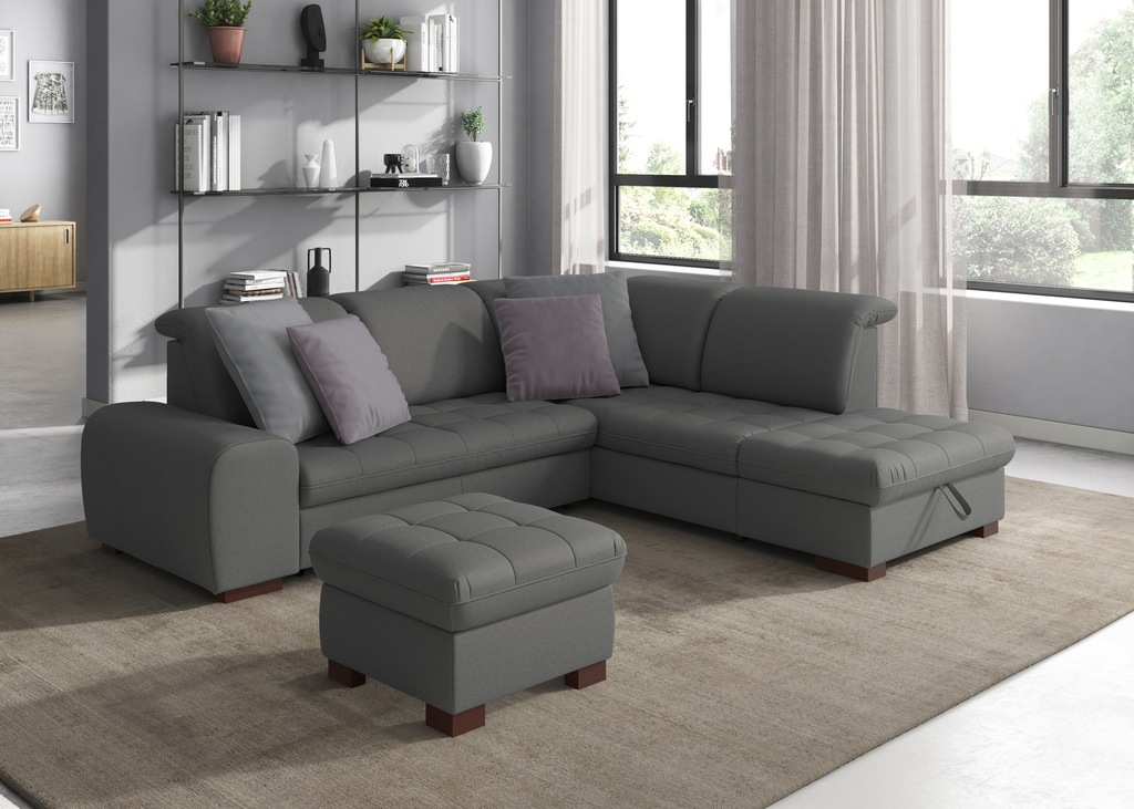 Bild von sit&more Ecksofa "Luxor L-Form", wahlweise mit Bettfunktion, Stauraum und Kopfteilverstellung