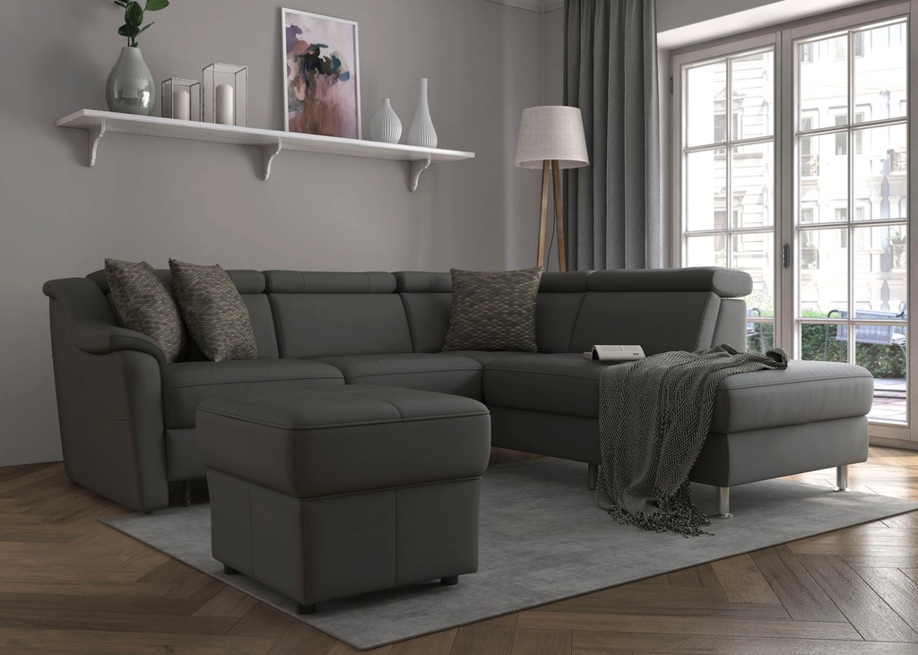 Bild von sit&more Ecksofa "Freetown L-Form", inklusive Kopfteilverstellung und komfortablem Federkern
