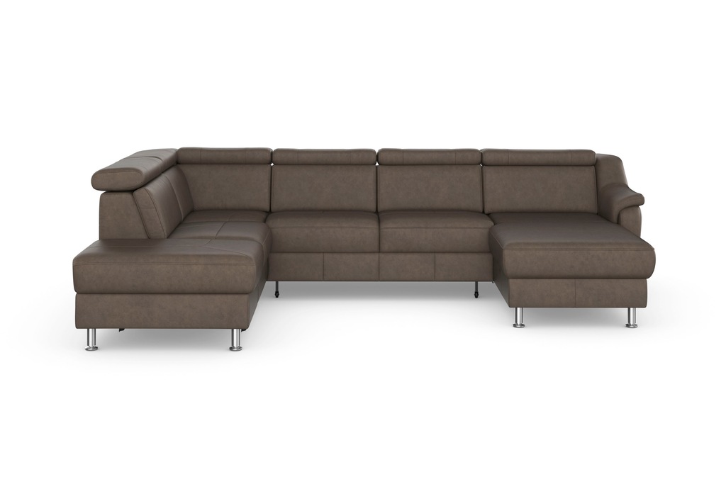 Bild von sit&more Wohnlandschaft "Freetown U-Form", Kopfteilverstellung und Federkern, wahlweise mit Bettfunktion