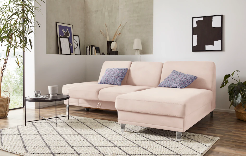 Bild von sit&more Ecksofa "Clio L-Form", wahlweise mit Bettfunktion oder Vorziehsitz und Bettkasten, Federkern
