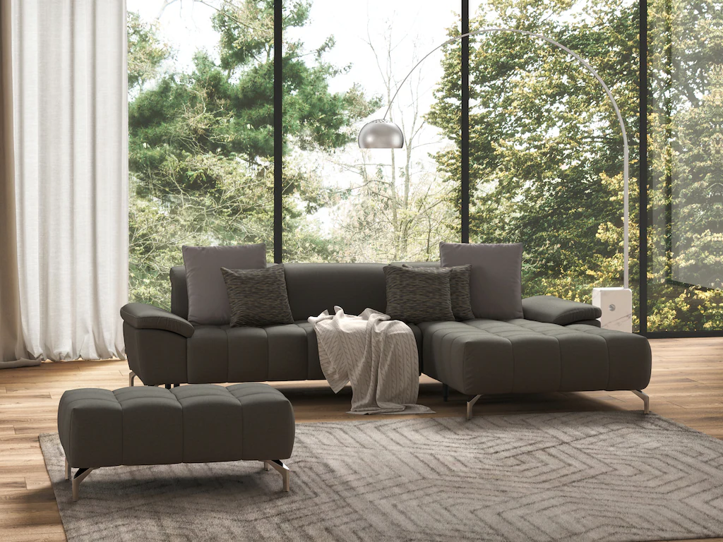 Bild von sit&more Ecksofa "Cool L-Form", wahlweise mit Kopfteilverstellung und Vorziehsitz, motorisch