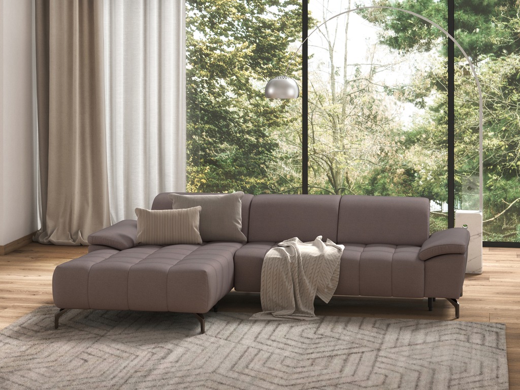 Bild von sit&more Ecksofa "Cool L-Form", wahlweise mit Kopfteilverstellung und Vorziehsitz, motorisch