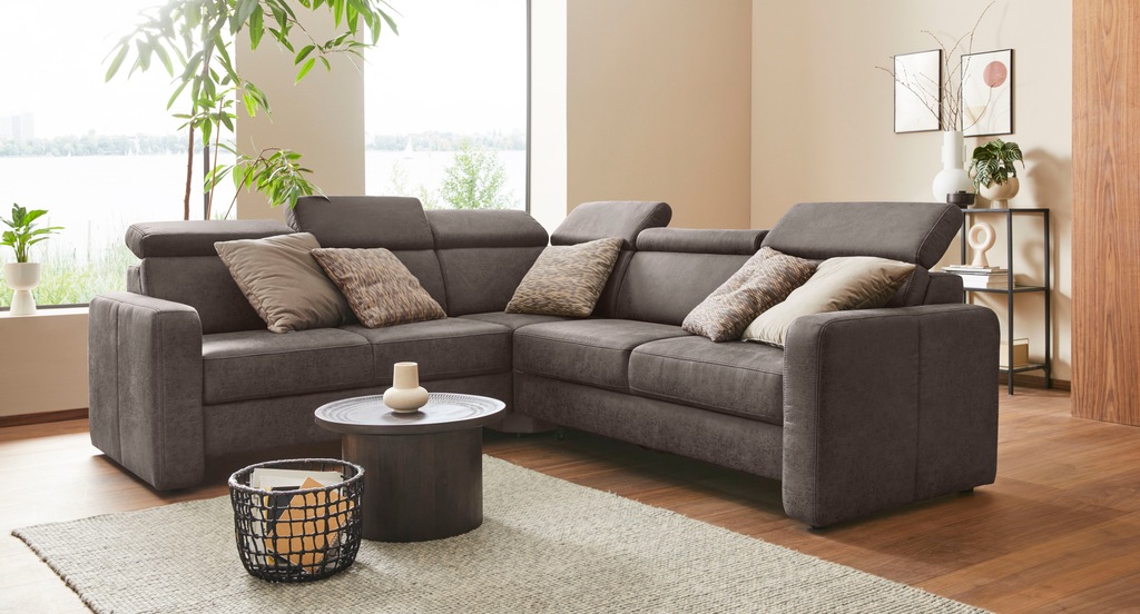 Bild von sit&more Ecksofa "Bologna L-Form", Kopfteilverstellung, wahlweise mit Bettfunktion und Schubkasten