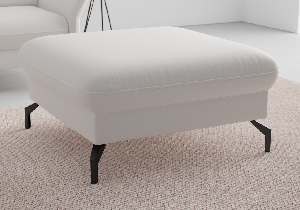 Bild von sit&more Hocker "Fashion", inklusive Federkern, mit hochwertigen, schwarzen Metallfüßen