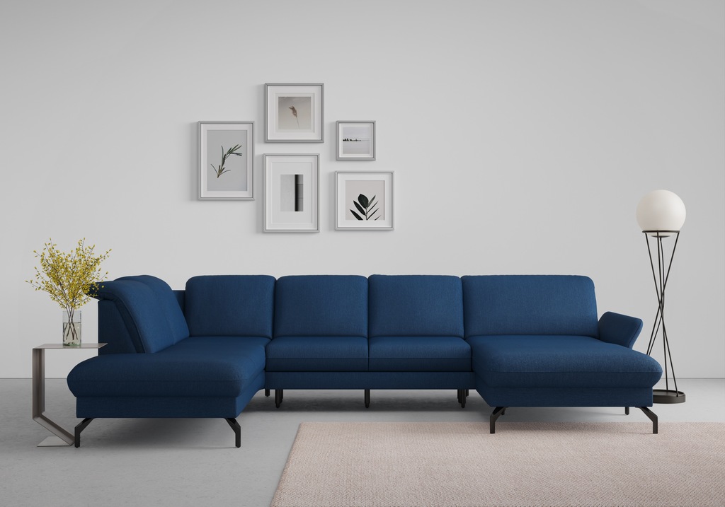 Bild von sit&more Wohnlandschaft "Fashion U-Form", wahlweise mit Kopfteilverstellung, Vorziehsitz, motorisch, Metallfüße
